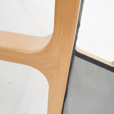 Lamintated beech and gauze design lounge chair