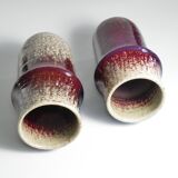 Scandinavian Modern Ceramic Vases, Sylvia Leuchovius, Rörstrand 1976,  Set of 2
