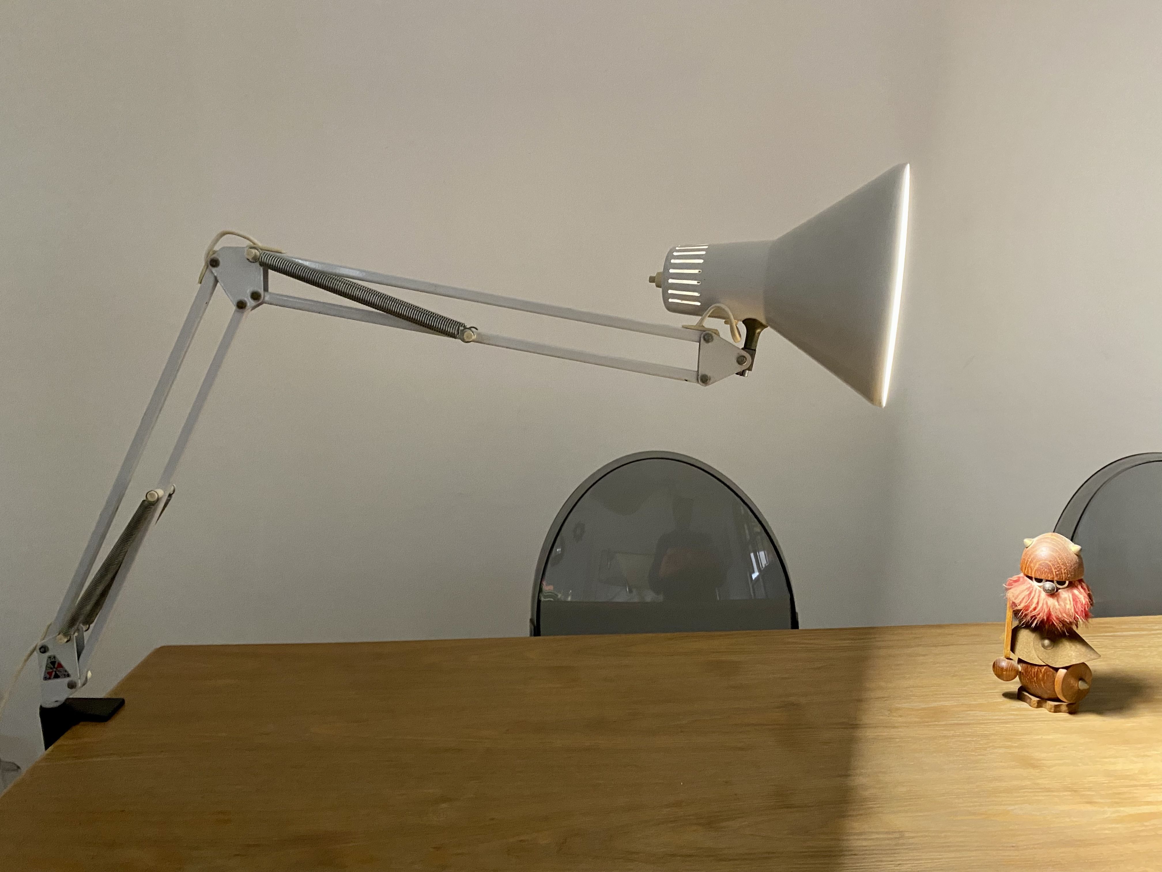 Desk lamp architect twist T1 italy vintage 70s