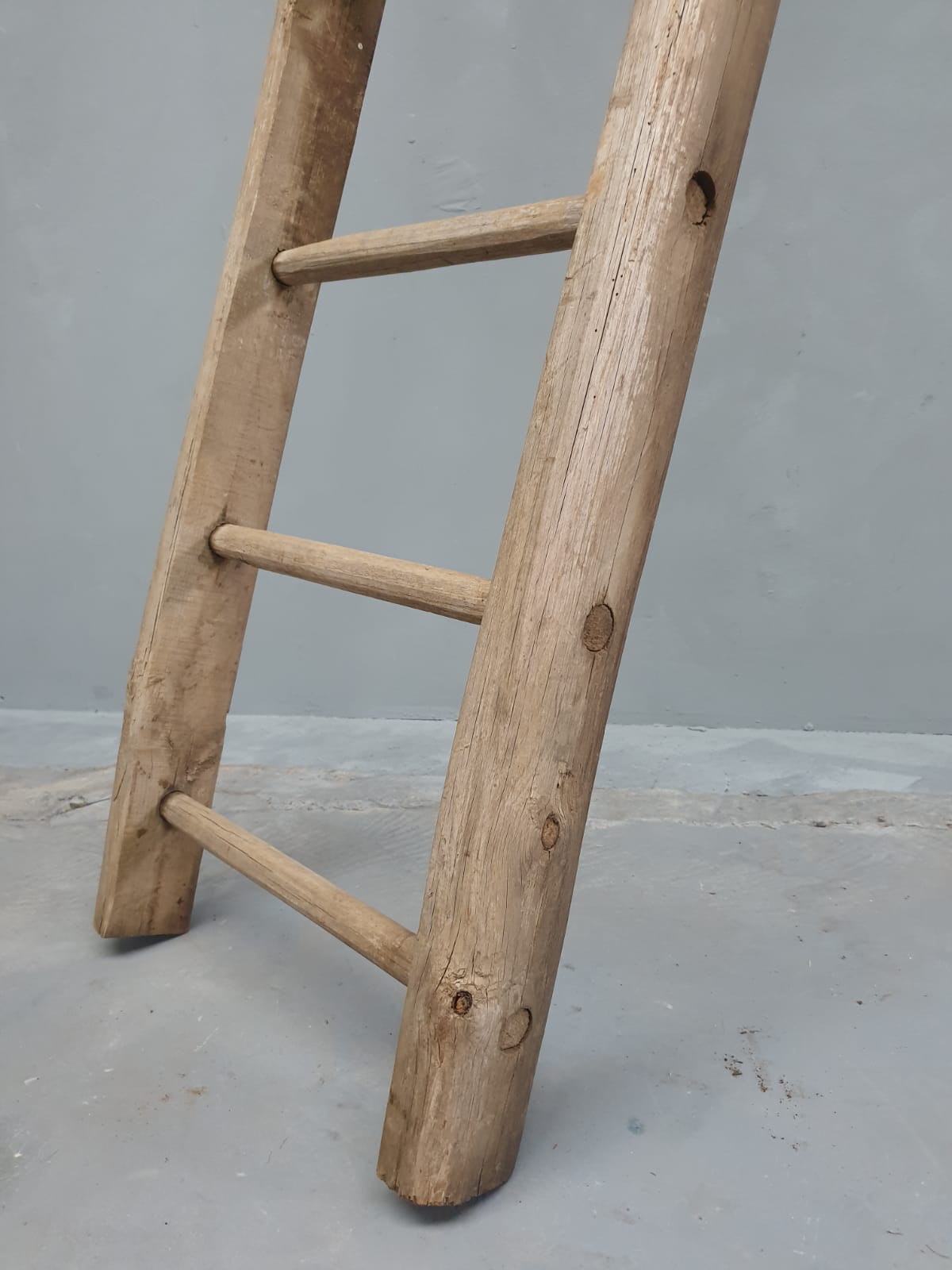 Antique oak ladder