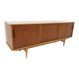 Enfilade scandinave en teck, Abrahamssons Möbelfabrik, Suède, 1960