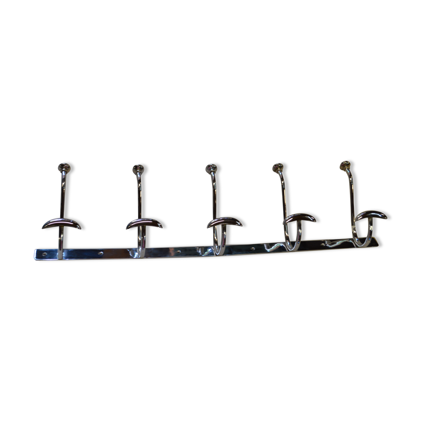 Chrome iron coat holder