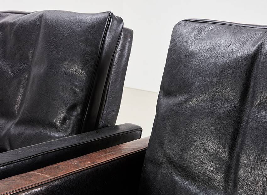 Poul Kjaerholm Early Pair of PK31 Chairs for E. Kold Christensen 1958