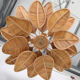 "Flower" chandelier in rattan