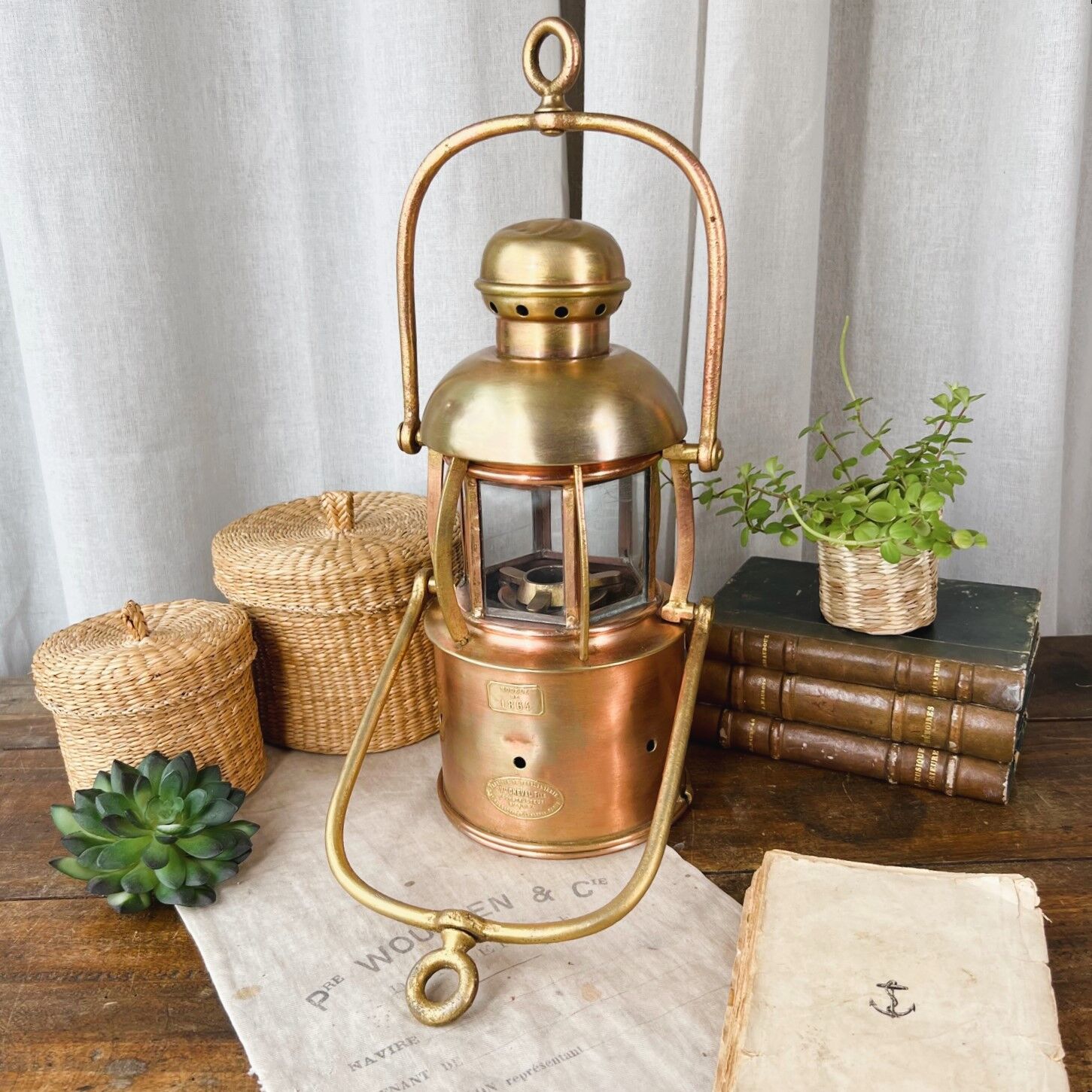 Old storm lamp from 1864