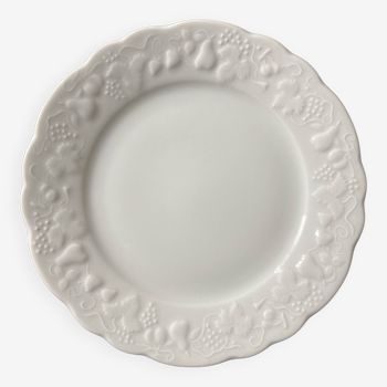 12 Assiettes à dessert blanches en porcelaine de Limoges - Philippe Deshoulieres
