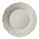 12 White Limoges porcelain dessert plates - Philippe Deshoulieres