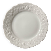 12 White Limoges porcelain dessert plates - Philippe Deshoulieres