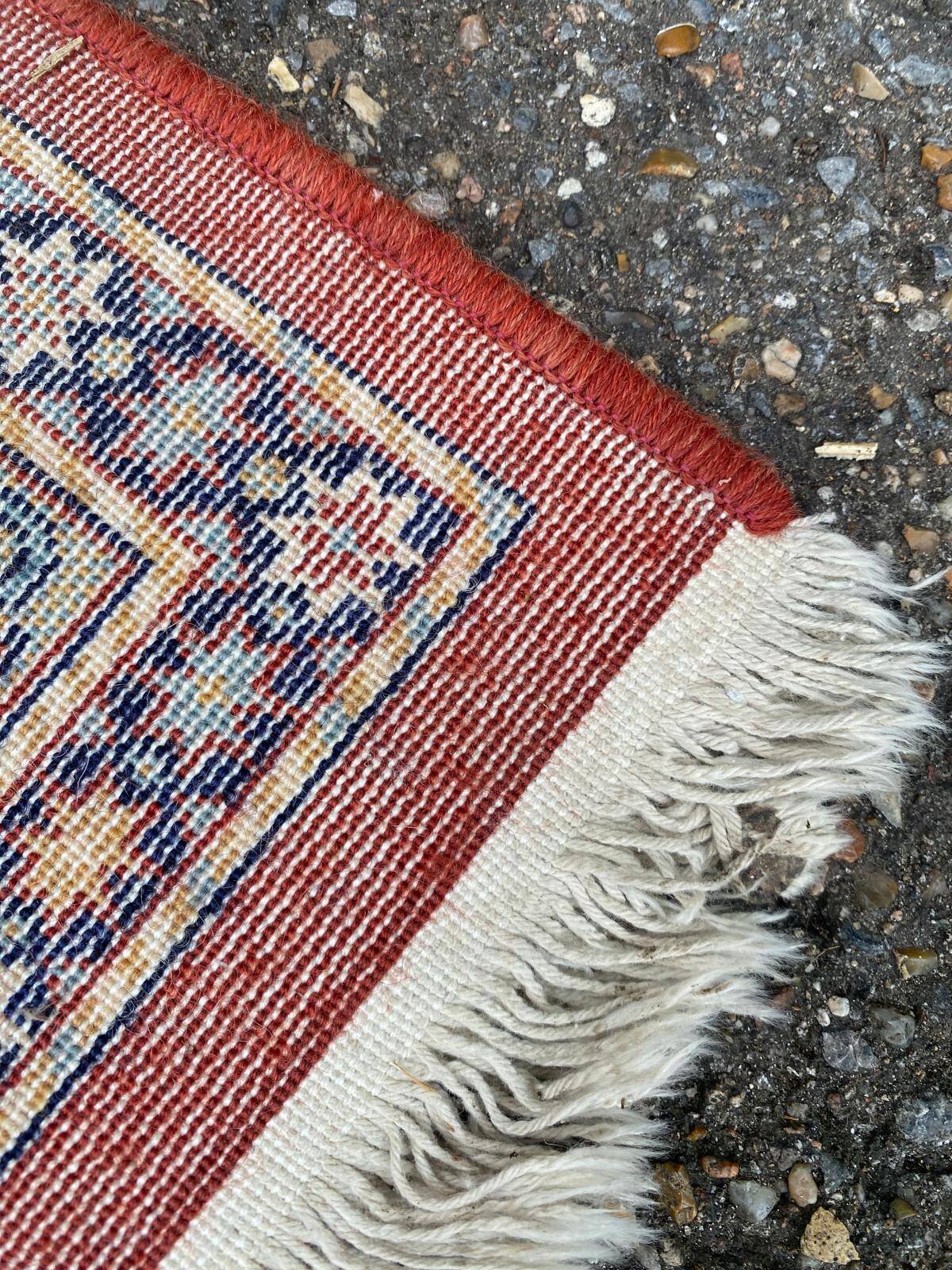 Burgundy wool Persian rug Saint Maclou 170x240cm