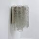Doria Leuchten ice glass tube wall lamp, 1970s