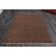 1970s Vintage Turkish Hand-Knotted Wool Cotton Brown Rug 130x194