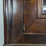 Louis Philippe period glass cabinet in flamed mahogany