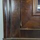 Louis Philippe period glass cabinet in flamed mahogany