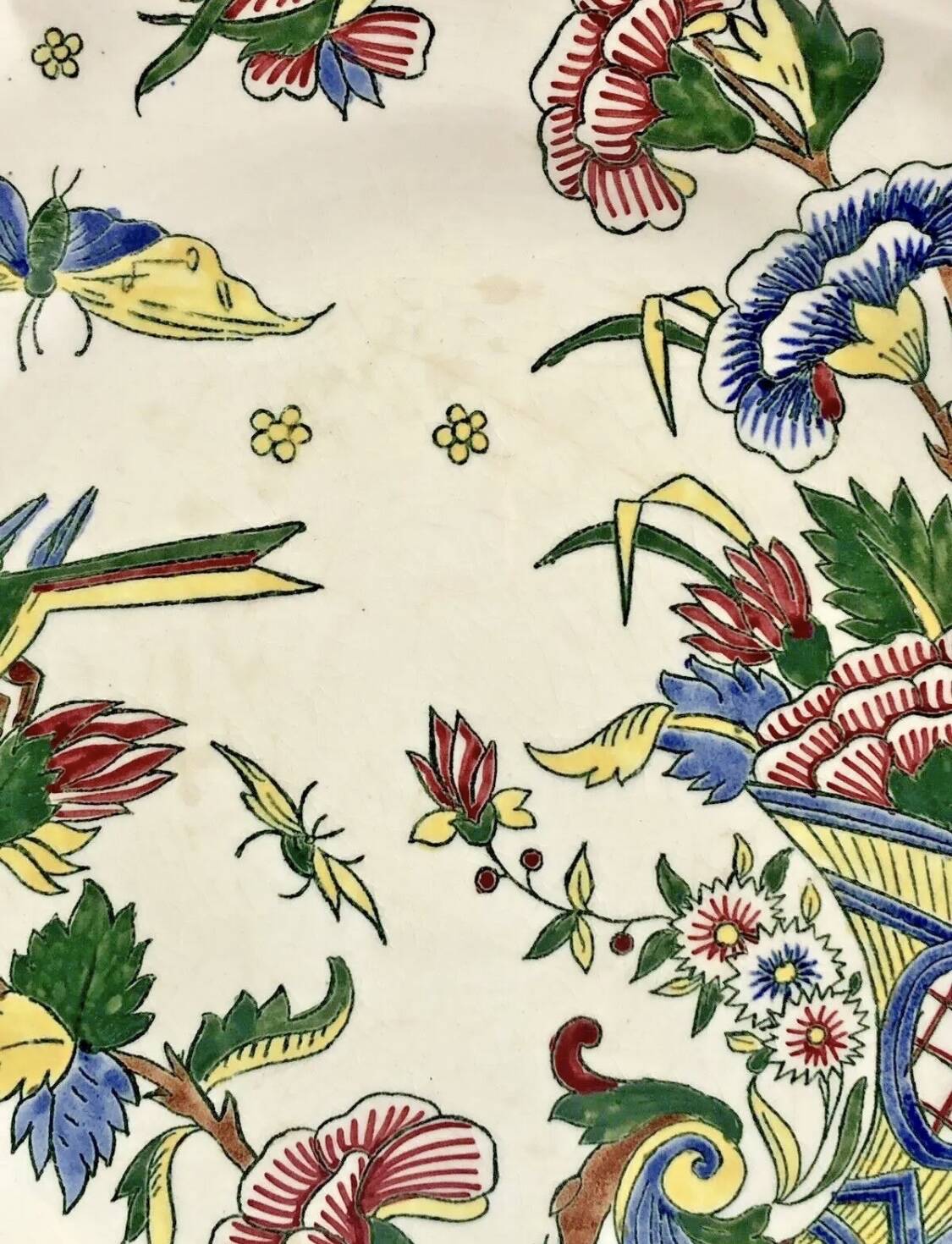 7 flat plates Gien model cornucopia 1938 1960