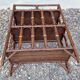 Wood and wicker bookshelf