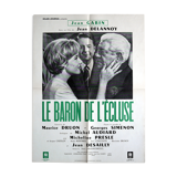 Original cinema poster "The Lock Baron" Gabin, Audiard, Simenon