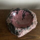 Raw pink marble trinket tray, 1970