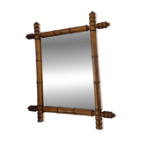 Vintage belle epoque bamboo mirror
