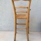 High chair for children in mulched seated wood