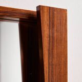 Miroir encadré en palissandre, lot de 2