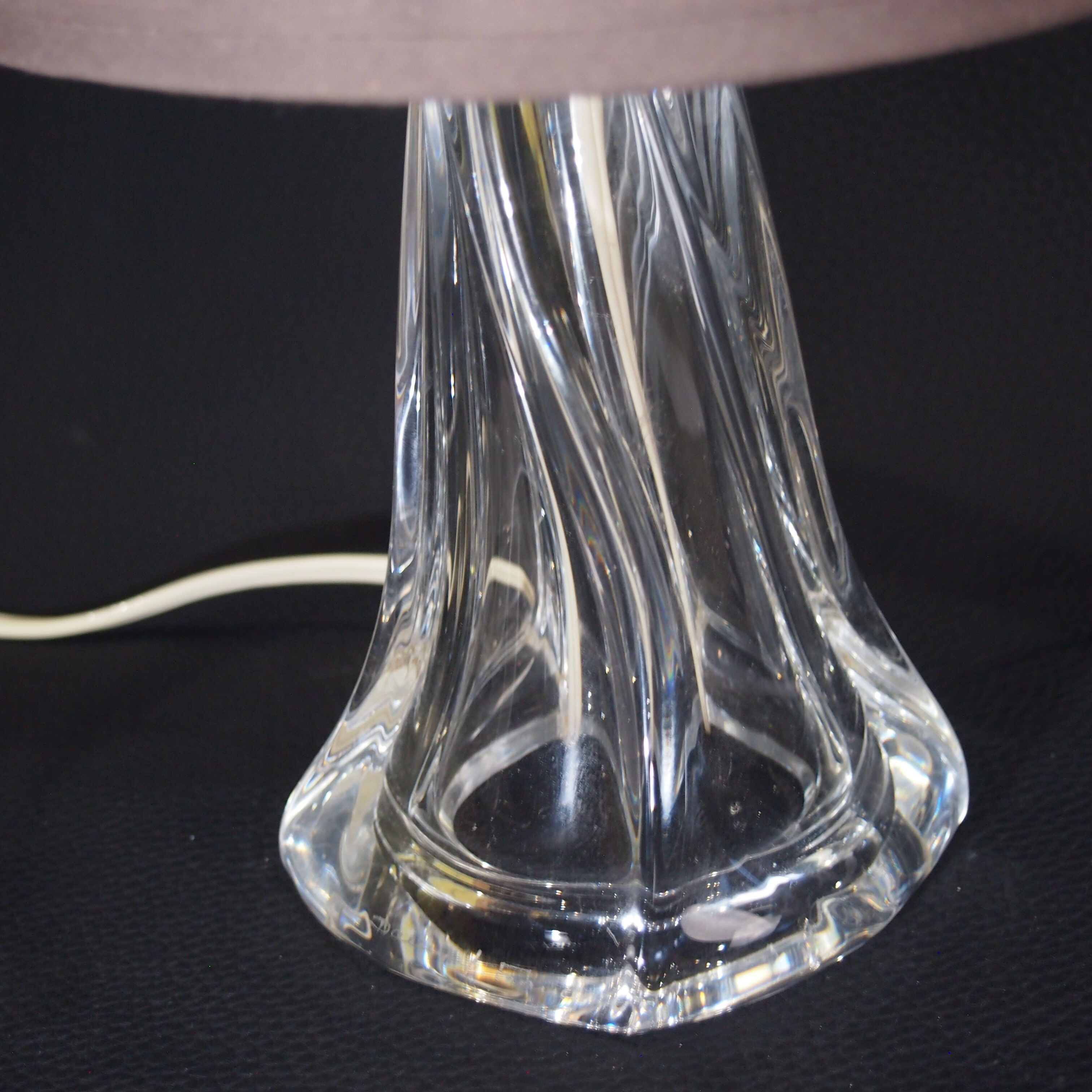 Daum France/vintage/crystal floor lamp
