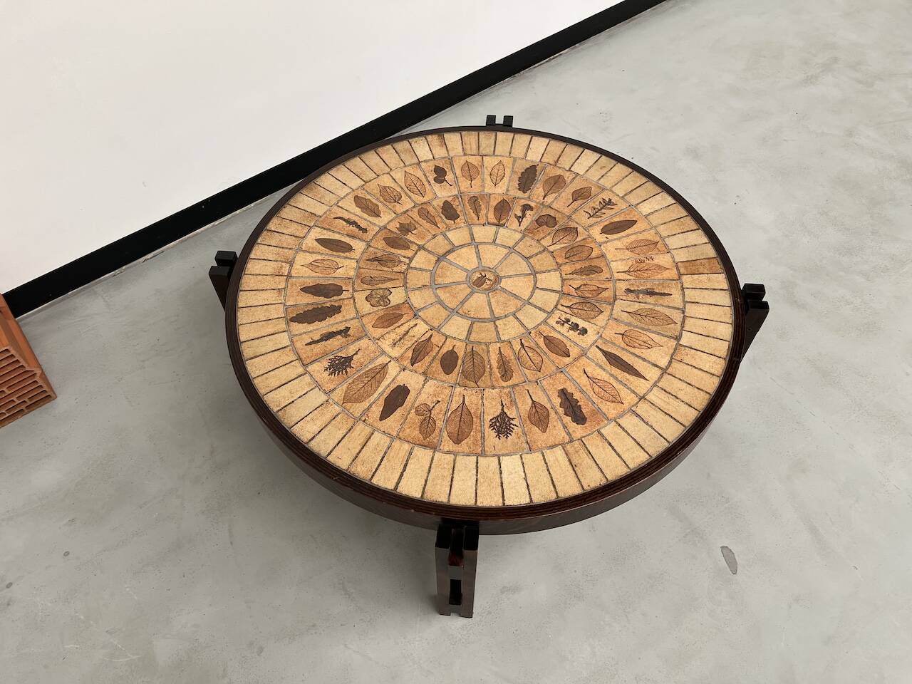 Coffee table "Les Herbiers" by Roger Capron