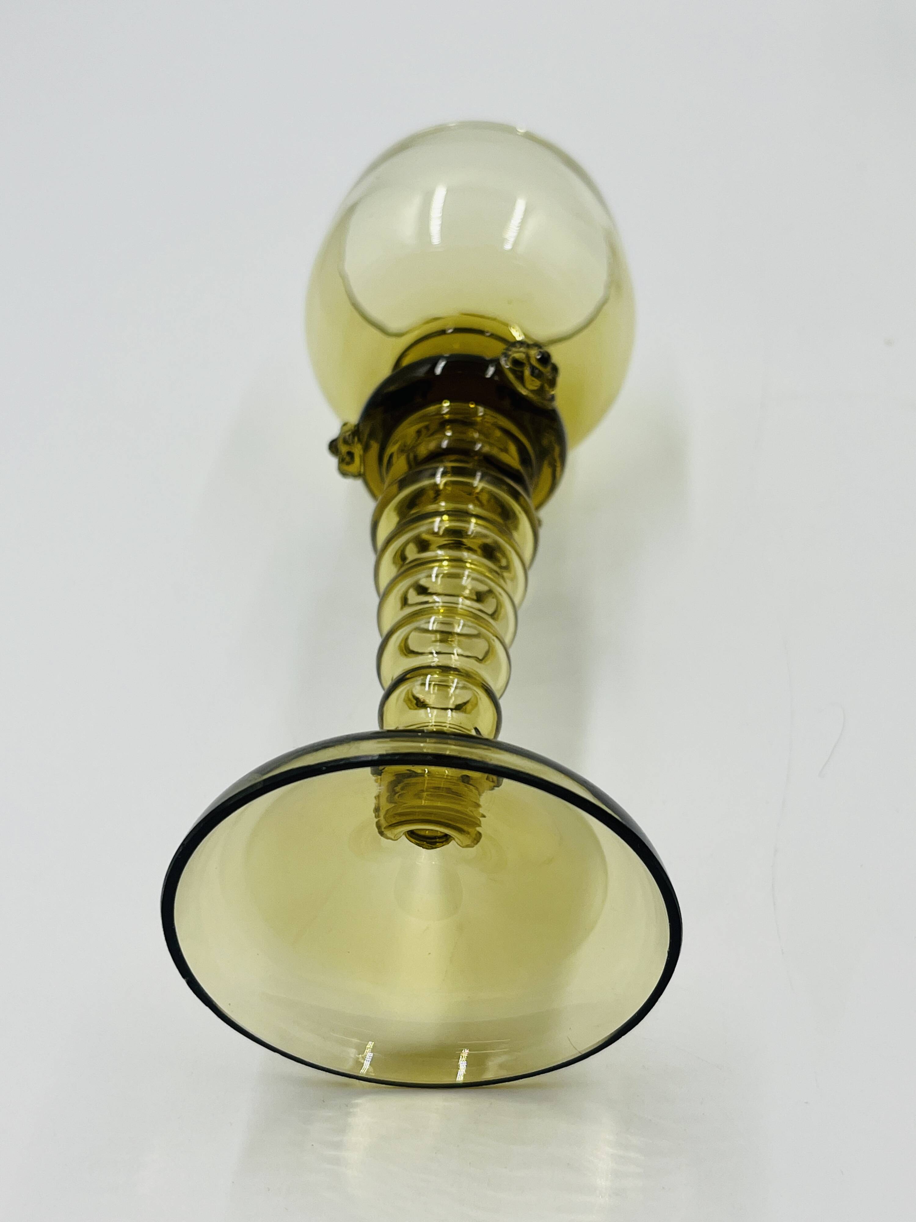 Lot de 8 verres à vin Roemer verts