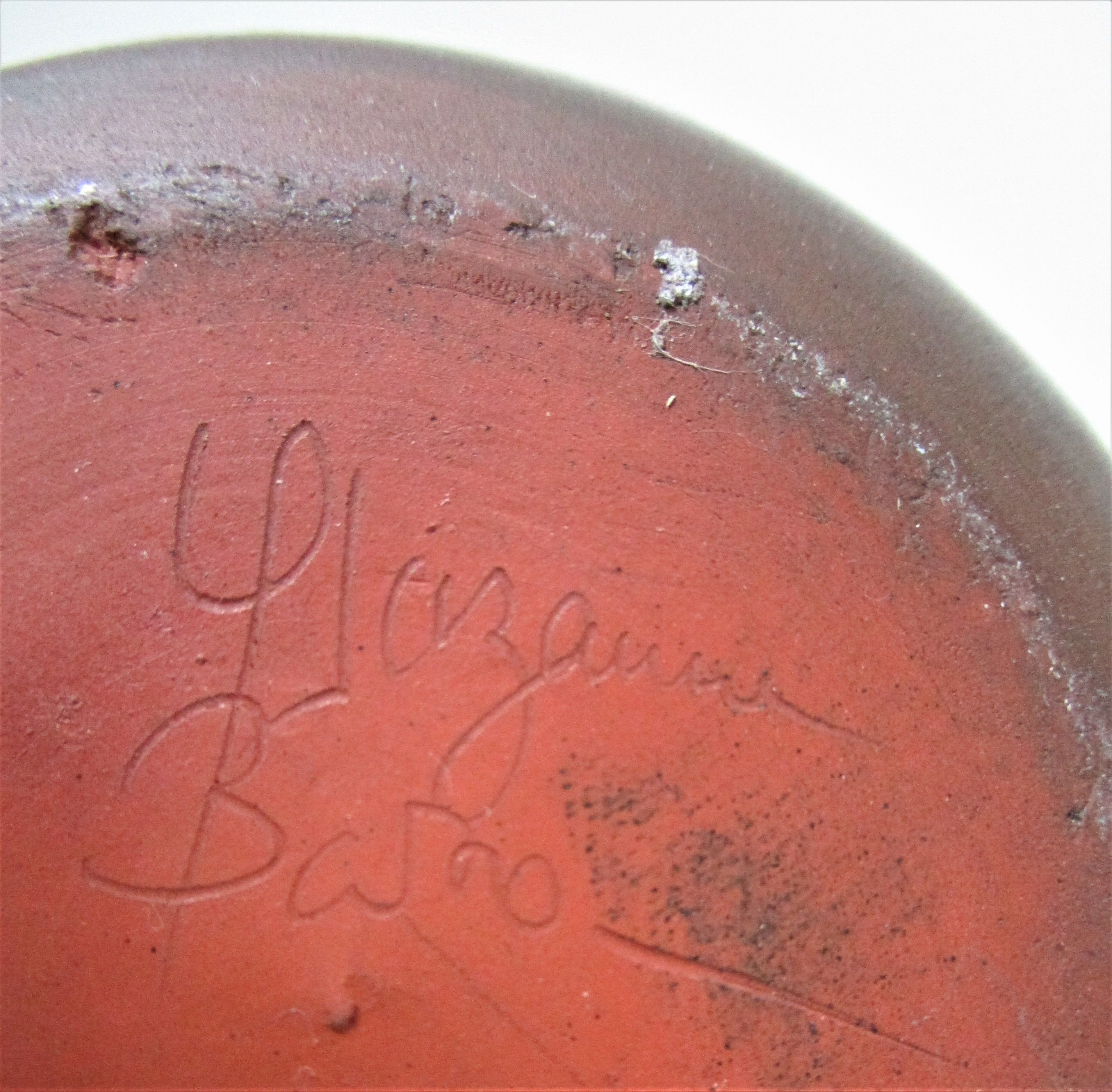 Three vintage ceramic lamps in blue, white and suede