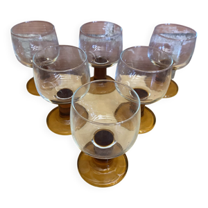Série 6 verres à pied