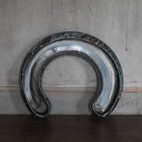 Ceramic jardinière signed Blain Francoise, pottery La Borne, centre of your