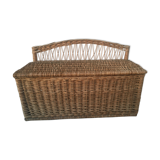 Wicker chest bench