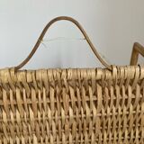 Vintage wicker wall shelf