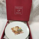 6 assiettes à fromage Limoges Porcelaine de sologne
