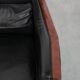 Beautiful set of 2 black cow leather Art Deco design armchairs with high back