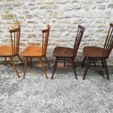 mismatched bistro chairs