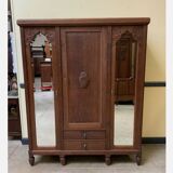 Antique Art Deco wardrobe, clothes cupboard