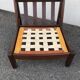 Leather and wood armchairs 70s