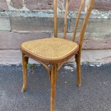 Viennese chair bentwood bistrot café Paris signed Baumann