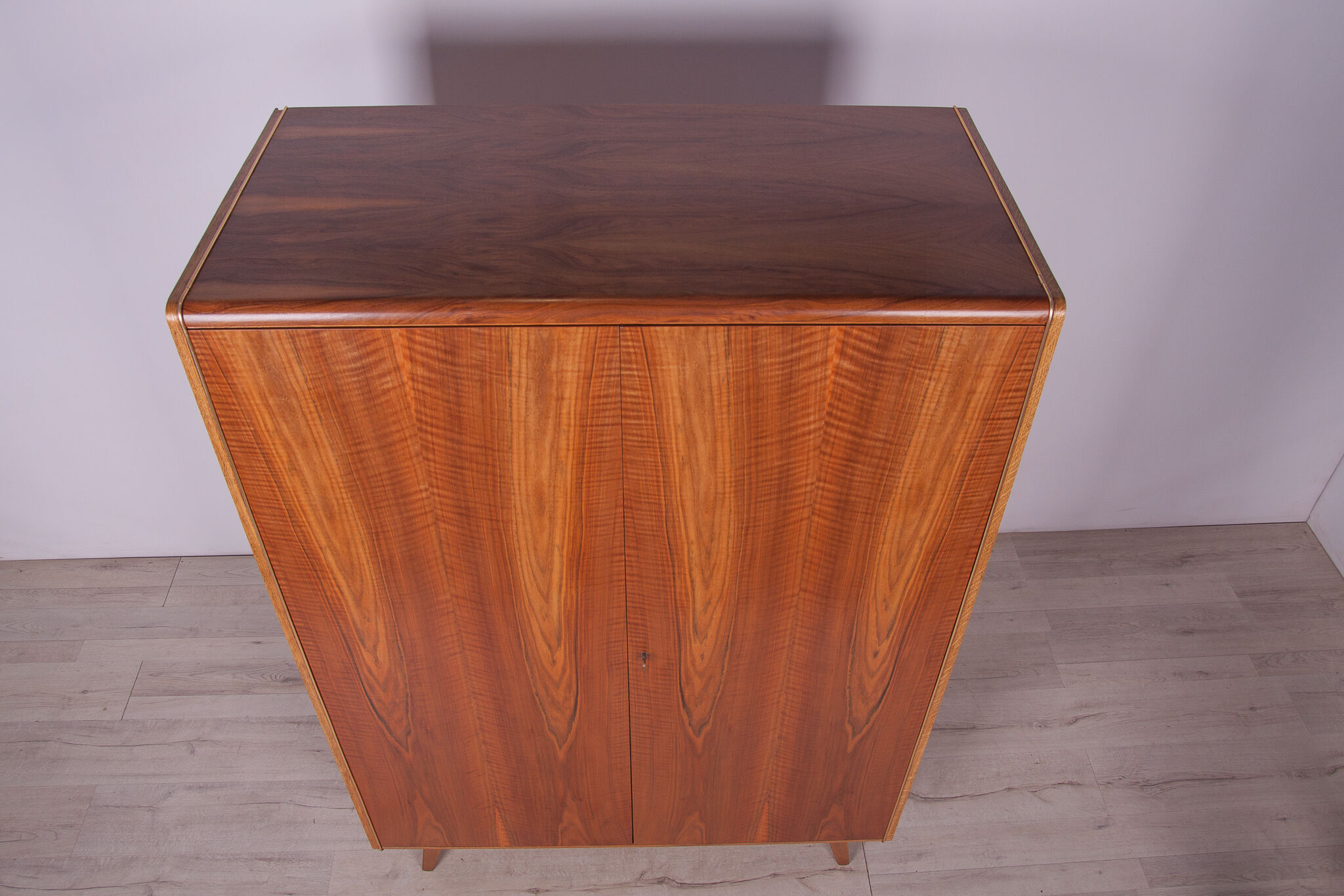 Ash & Walnut Wardrobe by Bohumil Landsman for Jitona, 1960s