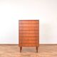 Commode à tiroirs vintage en teck, Danemark, 1960.