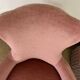 Paire de fauteuils crapaud rose poudré