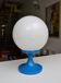 Lampe boule en opaline Delmas, années 70