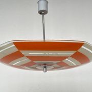 Mid-century design glass pendant by Napako, Czechoslovakia, 1970s.