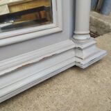 Grey patinated beveled mirror