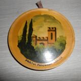 Lot de 3 petits tableaux peints sur bois