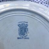 Assiette plate saint Amand et hamage, modèle Santiago