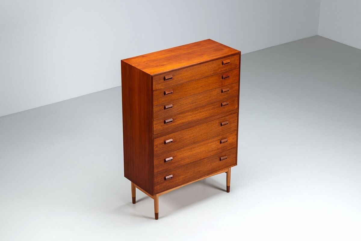 Commode Borge Mogensen en teck Soborg Mobelfabrik Danemark 1960