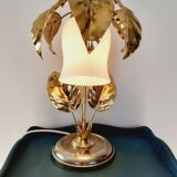 Golden metal lamp