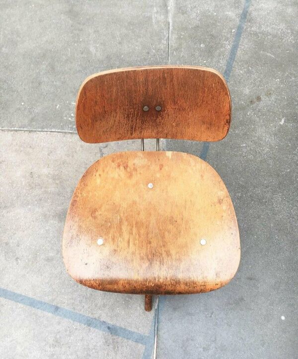 Fauteuil pivotant Mid-Century SE 40 allemand début par Egon Eiermann pour Wilde + Spieth, années 1950