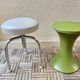 Stool tripod swivel workshop height adjustable skai & chrome vintage 60s